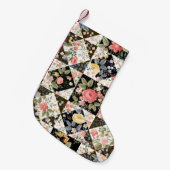 naadloos patroon met bloemen kleine kerstsok (Voorkant (Hangend))