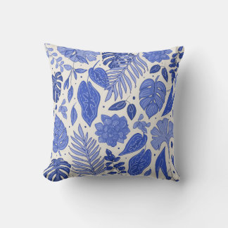 Naadloos patroon met bloemen kussen