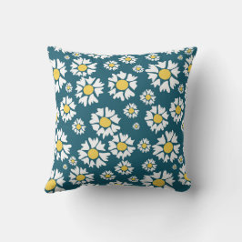 Naadloos patroon met bloemen kussen