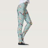 Naadloos patroon met bloemen leggings (Rechts)