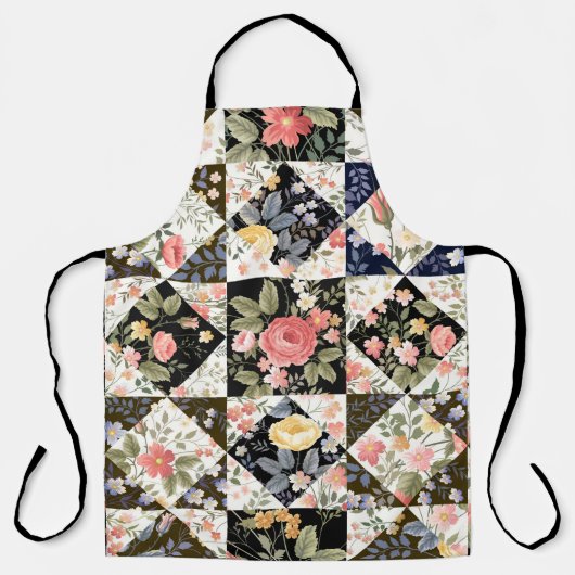 naadloos patroon met bloemen schort (Voorkant)