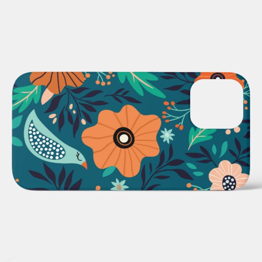 Naadloos patroon met bloemsierversiering Case-Mate iPhone case (Achterkant (horizontaal))
