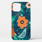 Naadloos patroon met bloemsierversiering Case-Mate iPhone case (Achterkant)