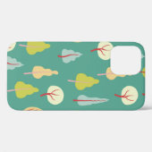 Naadloos patroon met bomen, gekleurde herfstbomen Case-Mate iPhone case (Achterkant (horizontaal))