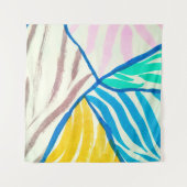 Naadloos patroon met bomen, gekleurde herfstbomen wandkleed (Voorkant (horizontaal))