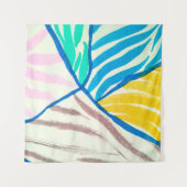 Naadloos patroon met bomen, gekleurde herfstbomen wandkleed (Voorkant)