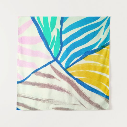 Naadloos patroon met bomen, gekleurde herfstbomen wandkleed (Voorkant)