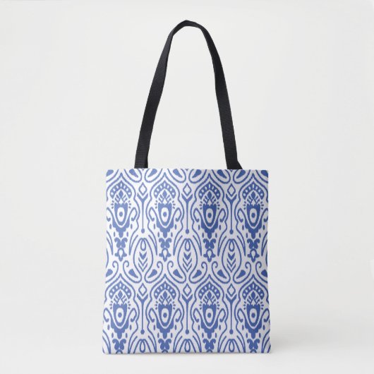 Naadloos patroon met borduurwerk. Ikat Fabric. Eth Tote Bag (Voorkant)