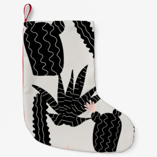 Naadloos patroon met cacti-illustratie kleine kerstsok