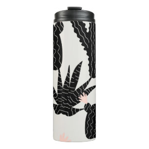 Naadloos patroon met cacti-illustratie thermosbeker