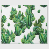 Naadloos patroon met cacti-waterverf. Cactus ill Cadeaupapier (Vlak)