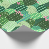 Naadloos patroon met cactus cadeaupapier (Hoek)