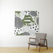 naadloos patroon met cactus op witte achtergrond.  wandkleed (In Situ (horizontaal))