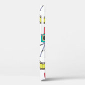 Naadloos patroon met camera's en filmstrips op een Case-Mate iPhone case (Achterkant / Links)