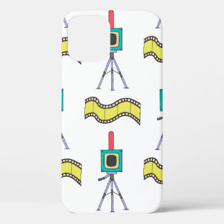 Naadloos patroon met camera's en filmstrips op een Case-Mate iPhone case