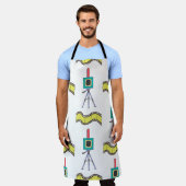 Naadloos patroon met camera's en filmstrips op een schort (Gedragen)