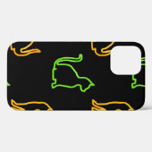Naadloos patroon met catabstract, dierlijk, kunst, Case-Mate iPhone case (Achterkant (horizontaal))