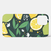 Naadloos patroon met citroenen. Abstracte kunstafd Case-Mate iPhone Case (Achterkant (horizontaal))
