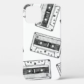 Naadloos patroon met compact cassette in  Case-Mate iPhone case (Achterkant)