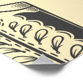 Naadloos patroon met cowboylaarzen, cowboy, cowgir poster (Hoek)