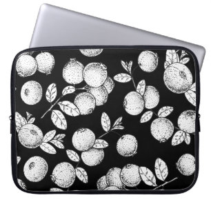 Naadloos patroon met cranberry. Handtekening Laptop Sleeve