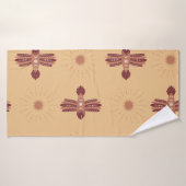  naadloos patroon met creatieve vogels in SC Badhanddoek (Badhanddoek)