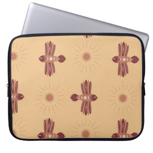 naadloos patroon met creatieve vogels in SC Laptop Sleeve