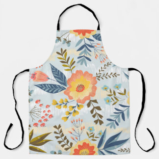 naadloos patroon met de abstracte bloemen schort