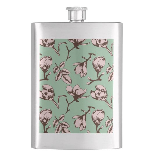 Naadloos patroon met de bloemknoppen van de lenteb flacon (Voorkant)