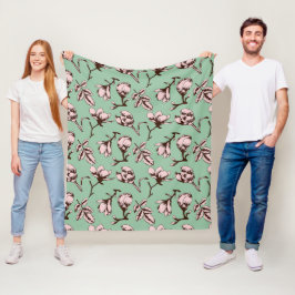 Naadloos patroon met de bloemknoppen van de lenteb fleece deken