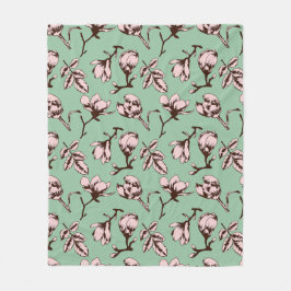 Naadloos patroon met de bloemknoppen van de lenteb fleece deken