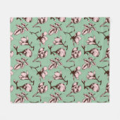 Naadloos patroon met de bloemknoppen van de lenteb fleece deken (Voorkant (Horizontaal))