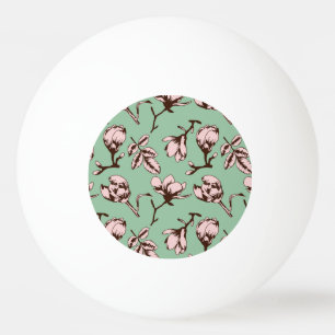 Naadloos patroon met de bloemknoppen van de lenteb pingpongbal