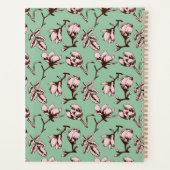 Naadloos patroon met de bloemknoppen van de lenteb planner (Achterkant)