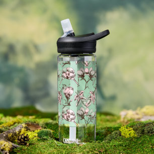 Naadloos patroon met de bloemknoppen van de lenteb waterfles