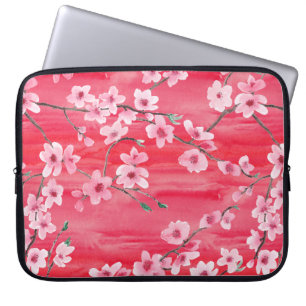 Naadloos patroon met de prachtige Cherry bloesem Laptop Sleeve