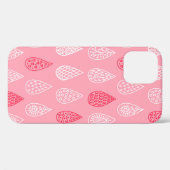 Naadloos patroon met doedele waterdruppels Case-Mate iPhone case (Achterkant (horizontaal))
