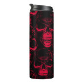 Naadloos patroon met door de hand getrokken sinist thermosbeker (Geroteerd rechts)