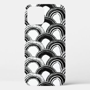  naadloos patroon met droog penseel gebogen str Case-Mate iPhone case