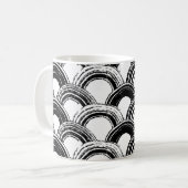  naadloos patroon met droog penseel gebogen str koffiemok (Voorkant links)