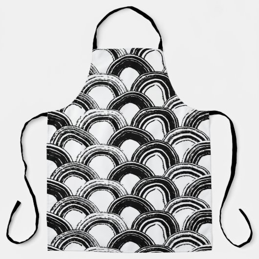 naadloos patroon met droog penseel gebogen str schort (Voorkant)