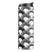 naadloos patroon met droog penseel gebogen str thermosbeker (Gedraaid links)