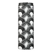 naadloos patroon met droog penseel gebogen str thermosbeker (Achterkant)