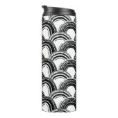 naadloos patroon met droog penseel gebogen str thermosbeker (Geroteerd rechts)