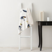  naadloos patroon met drukke kraanvogels. sherpa deken (In situ)