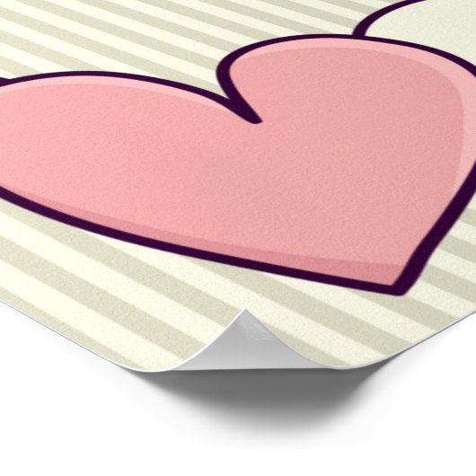 Naadloos patroon met engelen. Valentijnsdag. Lov Poster (Hoek)