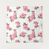 Naadloos patroon met engelse rosesprachtige, zwart wandkleed (Voorkant)