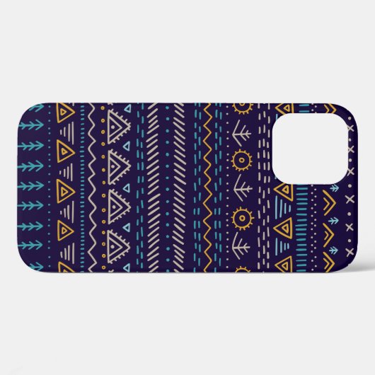  naadloos patroon met etnische stammen Case-Mate iPhone case (Achterkant (horizontaal))