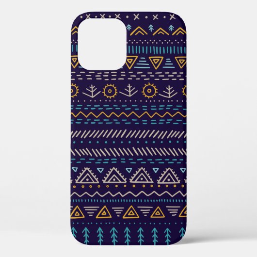  naadloos patroon met etnische stammen Case-Mate iPhone case (Achterkant)