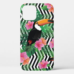 Naadloos patroon met exotische hibiscus-bloemen Case-Mate iPhone case